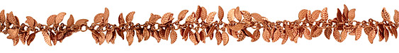 Copper (plated) Falling Leaves Chain