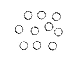 Gunmetal Round Jump Ring 8mm, 18 gauge