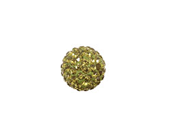Olivine Pave Round 12mm