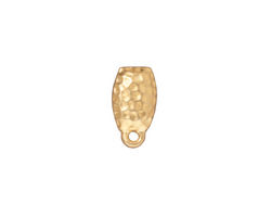 TierraCast Gold (plated) Hammertone Ear Post 7x14mm