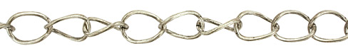 Antique Silver (plated) X-Large Oval Curb Chain