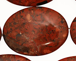 Brecciated Jasper Flat Oval 40x30mm