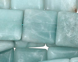 Amazonite Puff Square 20mm