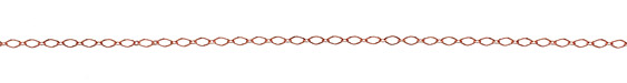 Copper (plated) Flat Diamond Chain