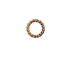 Nunn Design Antique Gold (plated) Large Rope Jump Ring 12mm