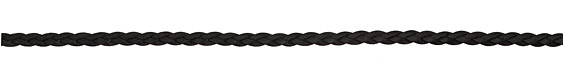 Black Flat Braided Leather Cord 5mm