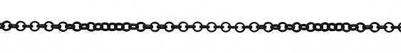 Matte Black (plated) Textured Circular Cable Chain