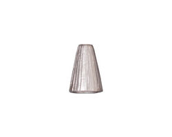 TierraCast Rhodium (plated) Tall Radiant Cone 12x9mm