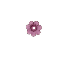 Matte Amethyst Lucite Daisy 3x10mm