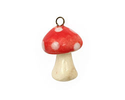 Jangles Ceramic Woodland Toad Stool 14-15x21-24mm