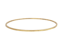 Nunn Design Antique Gold (plated) Small Flat Bangle Bracelet 70mm