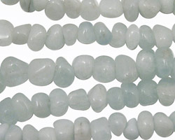 Aquamarine Mini Tumbled Nuggets 4-7x5-8mm