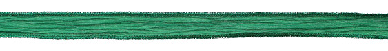 Green w/ Envy Hand Dyed 100% Silk Ribbon 1/2"