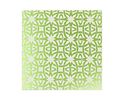 Lillypilly Lime Green Starburst Anodized Aluminum Sheet 3"x3", 24 gauge