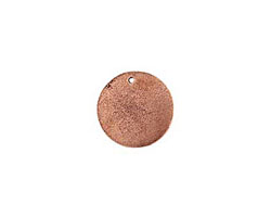 Nunn Design Antique Copper (plated) Flat Small Circle Tag 20mm