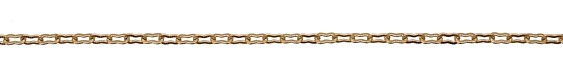 Satin Hamilton Gold (plated) Etched Peanut Chain