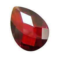 Salsa Faceted Flat Teardrop 22x30mm