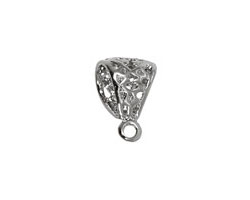 Silver (plated) Large Filigree Bail 12x18mm