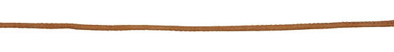 Camel Stitched Suede Round Leather Cord 2.5mm