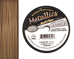 Soft Flex Antique Brass .019" (Medium) 49 Strand Wire 100ft.