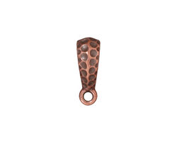 TierraCast Antique Copper (plated) Hammertone Bail 5x18mm