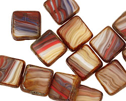 Czech Glass American Dream Square 10mm