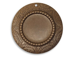 Vintaj Natural Brass Petite Rosemal Bezel 31mm