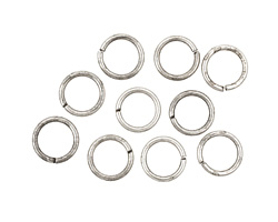 Antique Silver (plated) Round Jump Ring 8mm, 18 gauge