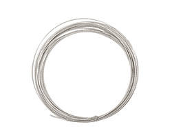 German Style Wire Silver (plated) Fancy Round 24 gauge, 5.5 meters