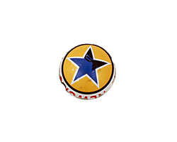 Trinket Foundry Blue Star Bottle Cap Puff Coin 15mm