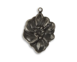 Vintaj Arte Metal Nouveau Floret Pendant 19x27mm
