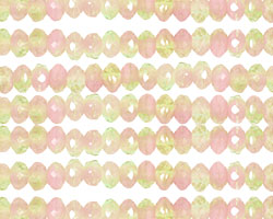 Czech Glass Flower Garden Fire Polished Rondelle 3x5mm