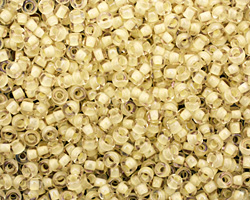 TOHO Luster Crystal (with Opaque Yellow Lining) Round 8/0 Seed Bead
