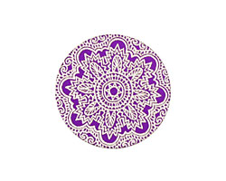 Lillypilly Purple Lace Anodized Aluminum Disc 25mm, 24 gauge