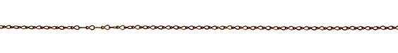 Antique Brass (plated) Flat Figure 8 Chain