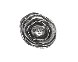 Green Girl Pewter Face Button 22mm