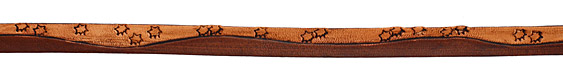 Chocolate Starlight Horizon Leather Strap 36"x10mm