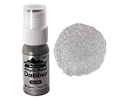 Adirondack Metallic Silver Acrylic Paint Dabber 29ml