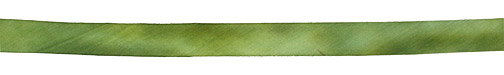 Green Apple Hand Dyed 100% Silk Ribbon 7/16"