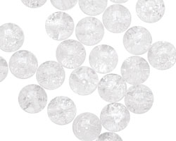 Czech Glass Crackle Crystal Round 8mm