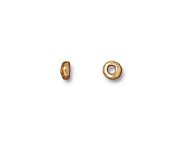 TierraCast Gold (plated) Large Hole Nugget Heishi 5mm