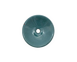 C-Koop Enameled Metal Peacock Blue Disc 3-4x18-20mm