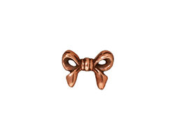 TierraCast Antique Copper (plated) Bow Bead 10x14mm