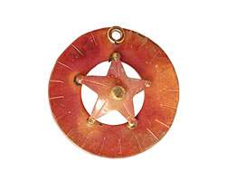 Patricia Healey Copper Star Ring Pendant 27mm