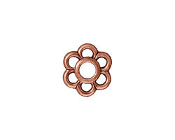 TierraCast Antique Copper (plated) 6 Petal Link 14mm