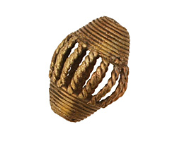 African Brass Cage Rice 30-32x20-22mm