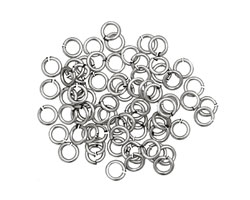 Artistic Wire Non-Tarnish Silver Chain Maille Jump Ring 3.18mm, 18 gauge