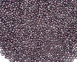 TOHO Metallic Amethyst Gun Metal Round 15/0 Seed Bead