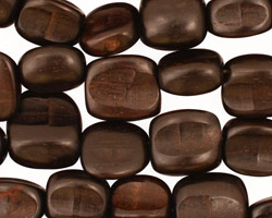 Ebony Wood Freeform Square 8-12mm