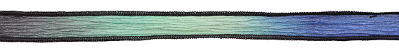 Blue Lagoon Hand Dyed 100% Silk Ribbon 1/2"